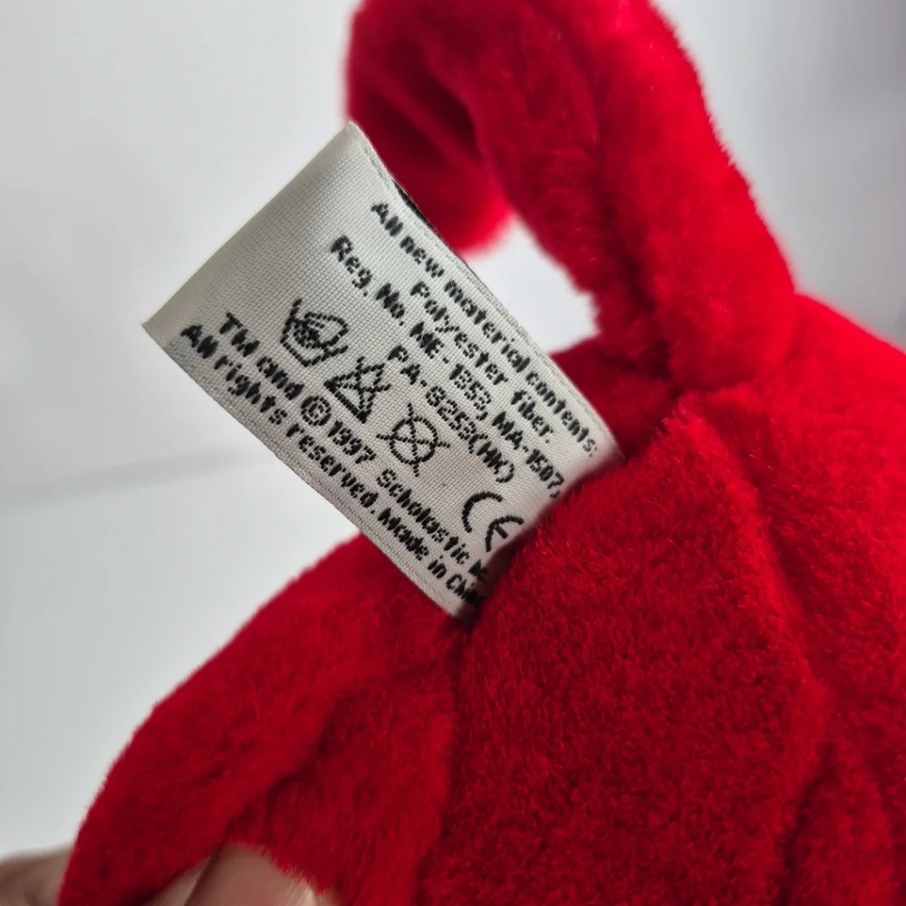 Clifford The Big Red Dog Plush Scholastic Side Kick Toy Vintage 1997 Stuffed